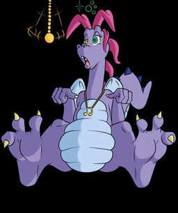 black_background claws fangs feet female green_eyes hypnosis jewelry mind_control necklace purple_body simple_background solo tail teeth toe_claws wings salmacisreptile dragon_tales mythology pbs wheezie_(dragon_tales) dragon mythological_creature mythological_scalie reptile scalie 2015 hi_res