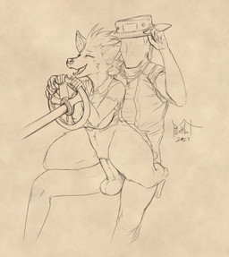 anthro anthro_penetrated balls big_breasts bottomless breasts clothed clothing eyes_closed featureless_face female female_on_human female_penetrated genitals happy happy_sex hat headgear headwear human_on_anthro human_penetrating human_penetrating_anthro human_penetrating_female interspecies larger_male male male/female male_penetrating male_penetrating_anthro male_penetrating_female mane mohawk narrowed_eyes open_mouth penetration penile penile_penetration penis penis_in_vagina seductive sex shortstack simple_background size_difference smaller_female smile tail teeth tongue vaginal vaginal_penetration vulva blokfort anon aardwolf human hyena mammal 2023 hi_res sketch