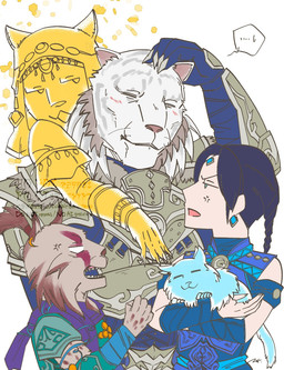 anthro armor female feral fur male white_body white_fur nauteno bethesda_game_studios microsoft the_elder_scrolls the_elder_scrolls_online zerith-var domestic_cat felid feline felis ghost human khajiit mammal pantherine spirit tiger undead hi_res