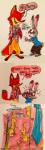 2016 absurd_res angry anthro better_version_at_source blush bottomwear canid canine clothing comic dialogue disney duo english_text female fox hi_res judy_hopps lagomorph leporid male mammal necktie nick_wilde nicolaswildes_(artist) pants rabbit red_fox shirt speech_bubble text topwear true_fox yelling zistopia zootopia