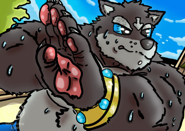 anthro belly blue_eyes fight fur grey_body grey_fur male prince royalty solo training garrus368 adastra adastra_(series) echo_project amicus_(adastra) alien canid canine canis mammal wolf absurd_res hi_res