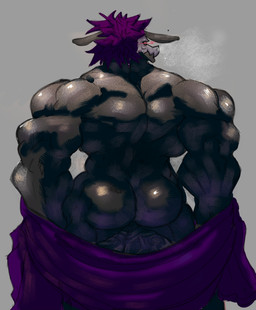 anthro balls big_balls big_muscles bubble_butt butt genitals huge_balls huge_muscles hyper hyper_balls hyper_genitalia hyper_muscles male muscular solo standing bigboi spp82446 mythology dragon mythological_creature mythological_scalie scalie hi_res