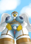 anthro big_breasts breasts clothing female first_person_view genitals lingerie nipple_piercing nipples piercing pussy simple_background solo elelite legends_of_chima lego eris_(legends_of_chima) accipitrid accipitriform avian bird eagle hi_res tagme