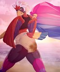 5_fingers abdl adult_baby afternoon ageplay anthro back_wings beach beach_background beak billowing_flag bisexual_pride_colors bisexual_pride_socks bisexual_pride_thigh_highs bisexual_pride_thigh_socks black_claws black_clothing black_crop_top black_finger_claws black_shirt black_topwear blue_cere blue_diaper_fastener blue_fastener blue_tail blue_tail_feathers blue_tail_tip bulging_diaper butt cere_(anatomy) claws cloth_diaper clothed clothing crop_top detailed_background diaper diaper_bulge diaper_fastener diaper_fetish diaper_use dipstick_tail eyelashes eyeliner fastener feather_hair feathered_crest feathers feces femboy finger_claws fingers flag flag_(object) footwear furgonomic_crop_top furgonomic_diaper furgonomics glistening glistening_body glistening_eyes grey_body grey_face grey_feathers grey_legs grey_wings head_crest holding_flag holding_object holding_pride_flag humanoid_hands infantilism legwear lgbt_pride looking_at_viewer looking_back makeup male markings multicolored_body multicolored_tail multicolored_tail_feathers pantsless pantsless_anthro pantsless_male pokemorph pride_color_accessory pride_color_clothing pride_color_flag pride_color_footwear pride_color_legwear pride_color_socks pride_color_stockings pride_color_thigh_highs pride_color_thigh_socks pride_colors pseudo_hair red_back red_body red_feathered_crest red_feathers red_tail red_tail_feathers red_wings roleplay sand scuted_arms scuted_hands scutes sea shirt socks soiled_diaper soiling solo stockings strolling sunset sunset_background tail tail_feathers tail_markings tan_cloth_diaper tan_feather_hair thigh_highs thigh_socks topwear unclean_diaper used_diaper walking water wearing_diaper white_diaper white_feathered_crest wings yellow_arms yellow_beak yellow_hands yellow_tail yellow_tail_feathers cozygrey lgbt_pride_month nintendo pokemon fan_character nado_soarian avian braviary generation_5_pokemon pokemon_(species) absurd_res colored digital_drawing_(artwork) digital_media_(artwork) hi_res