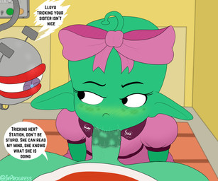 age_difference bottomless clothed clothing dialogue dress duo fellatio female first_person_view genitals machine male male/female oral penile penis sex size_difference sucking text young inprogress lloyd_in_space francine_nebulon lloyd_nebulon station_(lloyd_in_space) alien robot absurd_res english_text hi_res brother_(lore) brother_and_sister_(lore) incest_(lore) sibling_(lore) sister_(lore)