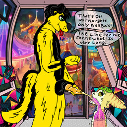 anthro bodily_fluids drinking duo genital_fluids hypnosis male male/male mind_control public urine watersports x-ray_view ai_assisted ai_generated_background derpdawg ratchet_and_clank sony_corporation sony_interactive_entertainment ratchet_(ratchet_and_clank) lombax mammal hi_res