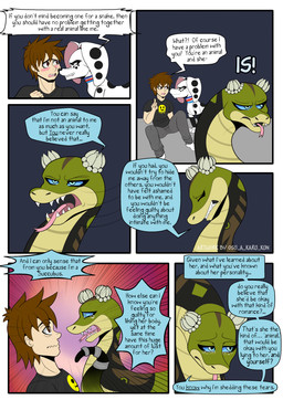 accessory angry argument black_clothing black_nose black_shirt black_spots black_topwear blue_eyes bodily_fluids brown_eyes brown_hair clothing collar crying dialogue fangs female feral feral_temptation floppy_ears flower_head_accessory fur furgonomics hair jewelry male multicolored_body multicolored_fur multiple_collars raised_finger ring sad shirt species_in_dialogue spots tail tail_accessory tail_jewelry tail_ring talking_feral tears teeth text topwear upset white_body white_fur osu_a_karu_kun 101_dalmatian_street 101_dalmatians disney dreamworks kung_fu_panda the_succubus_hunt dolly_(101_dalmatians) elise_(the_succubus_hunt) leader_(the_succubus_hunt) master_viper canid canine canis dalmatian domestic_dog human mammal reptile scalie snake succubus viper absurd_res comic english_text hi_res