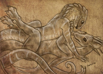 anthro apode coiling dragon_tail duo female from_front_position legless male male/female markings membrane_(anatomy) membranous_wings nude nude_anthro nude_male on_bottom on_top open_mouth scales serpentine sex simple_background smile snake_hood tail wings caribou_(artist) mythology ngarewyrd ophius_(bahumot) cobra draconcopode dragon mythological_creature mythological_scalie naga reptile scalie snake digital_media_(artwork)
