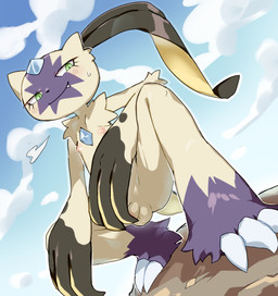 anthro arm_tuft balls barely_visible_genitalia barely_visible_penis biped black_claws blush blush_lines breath chest_gem claws closed_smile cloud crouching day dutch_angle forehead_gem foreshortening fur fur_tuft gem genitals green_eyes half-closed_eyes long_claws male male_anthro mouth_closed multicolored_body multicolored_fur narrowed_eyes nipples penis plantigrade purple_body purple_fur shoulder_tuft sky slim slim_anthro slim_male smile solo tan_body tan_fur three-quarter_view toe_claws tuft two_tone_body two_tone_fur ookm nintendo pokemon generation_8_pokemon pokemon_(species) shiny_pokemon sneasler 2024 cel_shading digital_drawing_(artwork) digital_media_(artwork) shaded