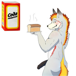 anthro black_penis blush bread bread_loaf food foreskin fur genitals hair holding_object humanoid_genitalia humanoid_penis male nude pawpads paws penis simple_background smile solo tail text white_background white_body white_fur unknown_artist canid canine mammal 1:1 hi_res