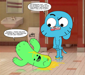 anthro bathroom blue_body bodily_fluids cactus confusion duo female genital_fluids genitals golden_shower green_body loli looking_pleasured lying male male/female nude on_back open_mouth paws pee_on_floor peeing peeing_on_another peeing_on_ground penis plant shota spread_legs spreading standing text urine urine_on_ground vulva watering watersports young young_anthro young_female young_male lakikoopa cartoon_network the_amazing_world_of_gumball carmen_verde gumball_watterson cactus_creature domestic_cat elemental_creature felid feline felis flora_fauna mammal 2022 digital_drawing_(artwork) digital_media_(artwork) english_text mixed_media