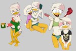 2024 adolescent anatid anseriform anthro avian barefoot bed_hair bedhead bird bra brush brushing brushing_hair butt child clothed clothing disney drockdraw duck ducktales ducktales_(2017) duo feathers feet female female/female grey_background hair hair_dye heart_symbol hi_res hug hugging_from_behind larger_female lena_(ducktales) midriff mug navel open_mouth open_smile panties personal_grooming simple_background sitting size_difference skimpy smaller_female smile sports_bra styling_hair tired underwear webby_vanderquack white_body white_feathers young young_anthro young_female