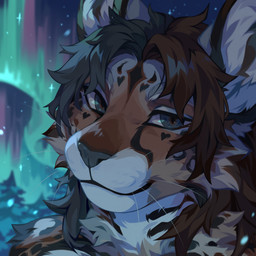 ambiguous_anthro ambiguous_gender anthro brown_body brown_eyes brown_fur brown_hair cheek_tuft detailed_background facial_tuft front_view fur grey_eyes grey_hair grey_nose hair looking_at_viewer mouth_closed multicolored_eyes multicolored_hair narrowed_eyes neck_tuft outside solo tuft two_tone_eyes two_tone_hair white_body white_fur corzh77 felid mammal 1:1 bust_portrait detailed hi_res icon portrait