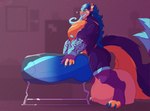 animal_genitalia anthro anus balls big_balls big_butt big_pecs big_penis butt fur genitals hair huge_balls hyper hyper_balls hyper_genitalia male multi_tail multicolored_body multicolored_fur muscular muscular_male nude pecs penetrable_sex_toy penis puffy_anus sex_toy sheath soules tail tattoo transformation lewdoverich mythology soules_(character) canid canine canis deity dragon hybrid mammal mythological_creature mythological_scalie scalie wolf digital_drawing_(artwork) digital_media_(artwork) hi_res