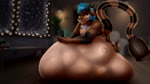 abdominal_bulge anthro belly big_belly blue_hair electronics footprint garland hair hand_print holding_object holding_phone holidays horn huge_belly lights living_room looking_at_object looking_at_phone lying male male_pred on_front pawprint phone relaxing snow snowfall snowing solo struggling struggling_prey tail tail_mouth unusual_anatomy unusual_tail vore window lilo_pino christmas tyrant_(tranceptor_veltro) xenogon 16:9 2d_animation animated hi_res high_framerate motion_tweening no_sound short_playtime webm widescreen