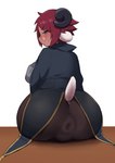 anus anus_outline big_anus big_butt blush bulge butt eyewear femboy glasses goat_ears hair horn looking_back male puffy_anus red_hair solo thick_thighs wide_hips kusonikumarukun animal_humanoid bovid bovid_humanoid caprine caprine_humanoid horned_humanoid humanoid mammal mammal_humanoid hi_res