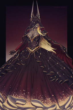 anthro biped breasts claws clothed clothed_anthro clothed_female clothing dress female fingers front_view hair piercing simple_background solo standing teeth veil thalislixeon acrador canid canine canis jackal mammal 2026 2:3 digital_drawing_(artwork) digital_media_(artwork) hi_res