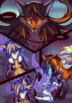 anthro anthro_on_anthro anthro_penetrated anthro_penetrating anthro_penetrating_anthro balls biped blowjob_face breasts butt claws clothed clothing dialogue digitigrade duo erection feet fellatio female female_anthro female_penetrated genitals hindpaw male male/female male_anthro male_penetrating male_penetrating_female nude oral paws penetration penile penis penis_in_mouth sex speech_bubble toe_claws transformation vein veiny_penis conditional_dnp elvche canid canine fox mammal 2025 comic digital_media_(artwork) hi_res