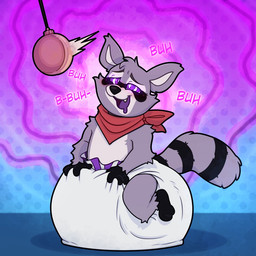 4_fingers ambiguous_gender anthro big_diaper black_body black_fur black_nose black_tail blush bodily_fluids clean_diaper clothed clothing diaper dipstick_tail dotted_background drooling facial_markings fingers fur gloves_(marking) grey_body grey_fur grey_inner_ear hand_on_diaper head_markings huge_diaper hyper_diaper hypnosis kerchief leg_markings markings mask_(marking) mind_control multicolored_body multicolored_fur narrowed_eyes neckerchief neckwear open_mouth open_smile pattern_background pendulum purple_body purple_fur purple_tail purple_tail_tip red_kerchief red_neckerchief ring_(marking) ringed_eyes ringed_tail saliva simple_background sitting_on_diaper smile snaggle_tooth socks_(marking) solo striped_markings striped_tail stripes tail tail_markings three-quarter_view touching_diaper two_tone_tail vocalization wearing_diaper white_diaper steviechu indigo_park rambley_raccoon mammal procyonid raccoon 1:1 full-length_portrait portrait male_(lore)