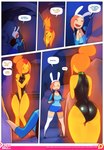 adventure_time cartoon_network clothed clothing comic doxy duo elemental_creature female fionna_the_human fire fire_creature flame_princess hair hi_res human humanoid mammal not_furry princess red_hair royalty text