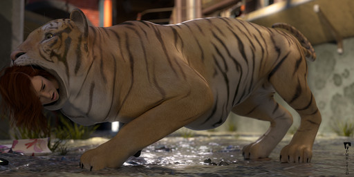 abdominal_bulge cellphone electronics female female_prey feral feral_pred fur hair human_prey neck_bulge oral_vore orange_body orange_fur phone red_hair smartphone vore pwrof3d felid human mammal pantherine tiger 3d_(artwork) digital_media_(artwork) hi_res
