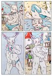 absurd_res anthro aroused athletic athletic_anthro athletic_male balls big_penis blush blush_lines bodily_fluids bulge clothing comic comic_panel cum dashthefox detailed_background dripping erection fluffy fluffy_ears fluffy_tail fur genital_fluids genitals halo heart_symbol hi_res holding_bulge hypnosis kerchief lagomorph leporid long_ears looking_pleasured male mammal market masturbation medieval medieval_clothing mind_control motion_lines muscular neckerchief neckwear nude open_mouth outdoor_nudity outside outside_sex panazel_maria pawpads pecs pecs_touching penis pink_eyes pink_nose precum precum_drip precum_through_clothing precum_through_underwear public public_exposure public_masturbation public_nudity public_sex rabbit rabbit_ears scarf scut_tail sex shocked short_tail simple_background smile solo spiral spiral_eyes surprised_face sweat sweatdrop swimwear tail tenting thick_penis tongue tongue_out toony towel town traditional_media_(artwork) underwear undressing vein veiny_penis wet wet_clothing white_body white_fur