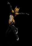 alyx_(latex) anthro big_tail canid canine canis conditional_dnp domestic_cat felid feline felis female hi_res huge_tail hybrid jumping latex latex_(artist) lynx mammal solo tail wolf