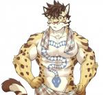 abs anthro biceps countershading fur male muscular muscular_anthro muscular_male pecs solo spots tattoo kumak71395 nekojishi studio_klondike likulau clouded_leopard felid mammal pantherine 2019