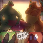 2_penises absurd_res age_difference animal_genitalia animal_penis anthro bagu balls belly big_balls big_penis blush bodily_fluids caught charizard charmeleon conditional_dnp crossed_arms cum cum_drip cum_on_penis dialogue dragon dripping duo erection fangs father_(lore) father_and_child_(lore) father_and_son_(lore) frottage gecko generation_1_pokemon generation_3_pokemon genital_fluids genital_slit genitals green_body group grovyle hands_on_hips hemipenes hi_res huge_balls huge_penis humanoid_genitalia humanoid_penis incest_(lore) lizard looking_at_viewer male male/male multi_genitalia multi_penis musclegut muscular muscular_anthro muscular_male mythological_creature mythological_scalie mythology nervous nintendo nude orange_body overweight parent_(lore) parent_and_child_(lore) parent_and_son_(lore) pecs penile penis pink_penis pokemon pokemon_(species) precum reptile rim_light scalie sceptile sex smile son_(lore) speech_bubble sweat sweatdrop teeth teeth_showing thick_penis vein veiny_penis wings