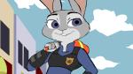 anthro clothed clothing female parody police police_uniform pose solo uniform wide_hips mr-shin disney jojo's_bizarre_adventure zootopia josuke_higashikata judy_hopps lagomorph leporid mammal rabbit 16:9 animated digital_media_(artwork) frame_by_frame meme short_playtime widescreen