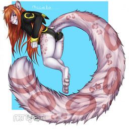 2014 accelo_(character) anthro biting_lip blue_eye bulge butt cat clothing crossdressing feline fur ginger_hair girly hair heterochromia hoodie leopard long_hair long_tail male mammal orange_hair panties pink_eye pink_fur solo tartii underwear
Rating: Safe
Score: 5
User: 2DUK
Date: April 16, 2014