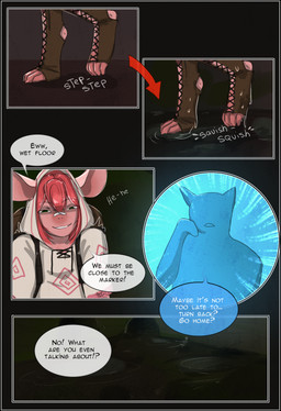 anthro clothed clothing dialogue duo female fur hair male speech_bubble tentacles text yourumi tilly_(yourumi) mammal mouse murid murine rodent absurd_res comic digital_media_(artwork) english_text hi_res
