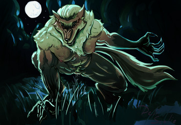 anthro bodily_fluids body_hair chest_tuft claws drooling female forest forest_background full_moon genital_fluids happy_trail looking_at_viewer moon nature nature_background nude nude_anthro nude_female plant pubes saliva solo tree tuft vaginal_fluids deliscalie deadlock_(game) mythology valve lilah_silver canid canine mammal mythological_canine mythological_creature werecanid werecanine werecreature werewolf hi_res