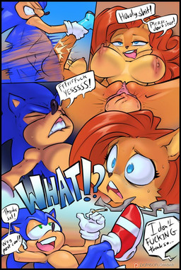 angry anthro big_breasts bite biting_lip biting_own_lip blush breasts canon_couple cigarette clitoris clothing curvy_figure duo erection eyebrows eyes_closed female female_penetrated genitals hair huge_breasts humanoid_genitalia humanoid_penis looking_pleasured lying male male/female male_penetrating male_penetrating_female navel nipple_fetish nipple_pinch nipple_play nipples orgasm orgasm_denial penetration penile penile_penetration penis penis_in_vagina pinch premature_ejaculation red_hair self_bite sex smile speech_bubble spread_legs spreading teeth text unsatisfied vaginal vaginal_penetration vein veiny_penis voluptuous vulva thefuckingdevil archie_comics sega sonic_the_hedgehog_(archie) sonic_the_hedgehog_(comics) sonic_the_hedgehog_(series) sally_acorn sonic_the_hedgehog chipmunk eulipotyphlan ground_squirrel hedgehog mammal rodent sciurid comic english_text
