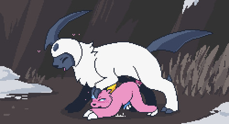 anal anal_penetration duo erection eyes_closed feral fur genitals heart_symbol male male/male male_penetrated male_penetrating male_penetrating_male open_mouth outside penetration penis pink_body sex side_view snow white_body white_fur overrated nintendo pokemon absol generation_2_pokemon generation_3_pokemon pokemon_(species) shiny_pokemon sneasel 2017 animated animated_gif digital_media_(artwork) loop low_res pixel_(artwork) short_playtime