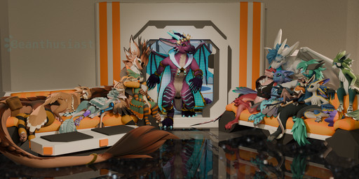 3_fingers 3_toes 4_ears 4_fingers 4_toes accessory amber_eyes anklet antlers arm_warmers arm_warmers_only armwear back_wings bag biped black_sclera blue_body blue_eyes blue_feathers blue_hair bottomless bottomwear bracelet brown_body brown_fur cape cape_only claws clothed clothing conversation_without_dialog crossed_legs crown dewclaw digitigrade doorway ear_rub eyeliner eyes_closed eyewear feathered_wings feathers featureless_crotch feet female fingers fur furgonomics furniture gesture glasses grabbing_both_legs green_body green_eyes grid_lines group hair hand_gesture hand_on_shoulder head_crest headgear hoodie hoodie_only horn horn_jewelry horn_ring hug hugging_another hugging_from_behind jewelry kissing kissing_head large_group leaning_on_another leg_grab leg_warmers leg_warmers_only legwear lgbt_pride looking_at_another makeup male membrane_(anatomy) membranous_wings mostly_nude multi_ear nude on_sofa open_mouth orange_eyes pants pawpads paws pointing pointing_at_another pride_colors prosthetic prosthetic_arm prosthetic_foot prosthetic_hand prosthetic_leg prosthetic_limb pseudo_hair purple_body purple_fur raised_leg raised_paw red_body ring_(jewelry) robotic robotic_arm robotic_leg robotic_limb scales scutes shirt sitting sitting_on_another size_difference sleeping sleeping_on_another sleeping_together sleeveless_shirt smile sofa spiri'vali table tail tail_accessory tail_around_leg tail_bag tail_coil tail_hug talking_to_another teal_eyes teal_hair teeth toe_claws toes tongue tongue_out topwear topwear_only transgender_pride_colors white_body white_scales winged_arms wings beanthusiast hiyu_(modeler) nardoiri_(modeler) european_mythology mythology out-of-placers asher_sterling beepboop cynra_aexara duster_(teybob) hiyu_(character) kirsi_(koboldanxiety) lau_(fuskypup) micca_(taur) milo_(slimyjaws) polaris_apsis renyu_kosente zulie_(cyprena) avali dragon dragon_taur eastern_dragon fish furred_dragon furred_scalie mackerel_shark mammal marine moonfang mythological_creature mythological_scalie nardoragon scalie shark taur thresher_shark western_dragon wickerbeast winged_dragon yinglet 2:1 3d_(artwork) absurd_res blender_(artwork) digital_media_(artwork) hi_res smaller_version_at_source watermark widescreen female_(lore) male_(lore) maleherm_(lore) trans_(lore)