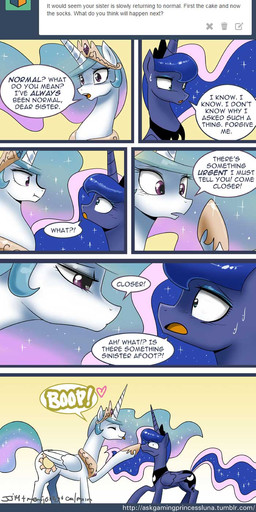 2014 <3 boop comic cute english_text equine female feral friendship_is_magic horn horse john_joseco mammal my_little_pony princess_celestia_(mlp) princess_luna_(mlp) text winged_unicorn wings
Rating: Safe
Score: 17
User: Robinebra
Date: December 29, 2014 2014 <3 boop comic cute english_text equine female feral friendship_is_magic horn horse john_joseco mammal my_little_pony princess_celestia_(mlp) princess_luna_(mlp) text winged_unicorn wings
Rating: Safe
Score: 17
User: Robinebra
Date: December 29, 2014