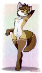 anthro armpit_hair body_hair genitals male penis pubes solo thick_thighs tongue tongue_out young riverglaive kingsley_(riverglaive) canid canine fox mammal 4:7 hi_res