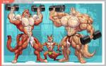 abs anime_nosebleed anthro barbell biceps big_muscles blood bodily_fluids bulge canid canine clothed clothing cum cum_drip cum_in_clothing cum_in_underwear cum_through_clothing cum_through_underwear disney distracting_watermark dripping duke_weaselton dumbbell erection exercise fennec_fox finnick_(zootopia) fox genital_fluids genitals group huge_muscles hyper hyper_muscles jockstrap long-tailed_weasel male male/male mammal muscular muscular_male mustelid musteline nick_wilde nosebleed pecs penis red_fox size_difference topless true_fox true_musteline underwear watermark weasel weightlifting weights wet wet_clothing wet_underwear wolfiecanem workout zootopia
