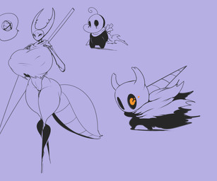 2_horns ambiguous_gender arthropod_abdomen big_breasts black_arms black_eyes black_legs blush breasts butt cloak clothing eyebrows eyelashes female group holding_melee_weapon holding_object holding_sword holding_weapon horn huge_breasts melee_weapon mouthless nail_(weapon) nipple_outline noseless orange_eyes pose simple_background standing sword thick_thighs trio weapon weapon_on_back wide_hips ber00 hollow_knight_(franchise) team_cherry mantis_lord_(hollow_knight) the_knight_(hollow_knight) arthropod infected_(species) insect mantis vessel_(species) 2020 6:5 absurd_res digital_media_(artwork) hi_res nonbinary_(lore)
