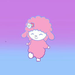 :d ^_^ abstract_background accessory dancing excited eyes_closed fade_in fade_out female flower flower_hair_accessory fluffy fur gradient_background hair_accessory happy hooves jumping kick looking_aside looking_at_viewer music music_video petals pink_body pink_fur pjanoo_(song) plant simple_background smile solo strut white_body wind wool_(fur) yellow_nose eric_prydz simski sound_warning onegai_my_melody sanrio my_sweet_piano bovid caprine mammal sheep 1:1 animated colored_line_art huge_filesize long_playtime sound video