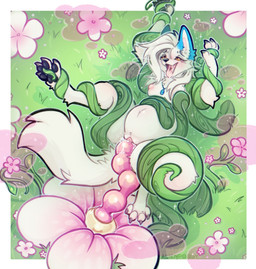abdominal_bulge ahegao anthro aphrodisiac aphrodisiac_gas black_pawpads egg egg_insertion feet female flower fur jewelry looking_pleasured necklace oviposition pawpads penetration pheromones plant plant_sex plant_tentacles pollen raised_leg restrained solo spread_toes tentacle_around_arm tentacle_around_leg tentacles thick_thighs toes vaginal vaginal_penetration white_body white_fur yellow_eyes alienpoosy skoll_(wolf-skoll) canid canine mammal hi_res