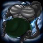 abs anthro balls barazoku biceps big_balls big_bulge big_muscles blue_eyes bulge clothing digitigrade donut_pool_toy eyewear flaccid genitals giga grey_body grin happy huge_balls huge_bulge huge_muscles hyper hyper_balls hyper_bulge hyper_genitalia hyper_muscles macro macro_anthro macro_male male multicolored_body muscular muscular_anthro muscular_male paws pecs penis simple_background smile solo space sunglasses tail two_tone_body two_tone_tail underwear white_body kardukk saintdraconis mythology kardukk_(character) dragon kobold mythological_creature mythological_scalie reptile scalie 1:1 digital_media_(artwork) hi_res shaded