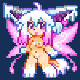 anthro big_ears black_nose breasts ear_tuft feet female fur hair hairless navel nipples nude_anthro partially_hairless pink_nipples pink_wings pubes purple_eyes simple_background solo tan_body tan_skin transparent_background tuft white_body white_ears white_feet white_fur white_hair white_hands white_pubes wings chatoyancy jazz_(chatoyancy) canid canine canis chinese_crested_dog domestic_dog fairy hairless_dog mammal toy_dog 1:1 2025 alpha_channel digital_media_(artwork) low_res pixel_(artwork) smaller_version_at_source nonbinary_(lore)