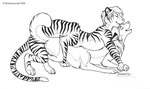 ambiguous_penetration duo eyes_closed female fur licking male male/female open_mouth penetration sex striped_body striped_fur stripes taur_on_taur taur_penetrated taur_penetrating taur_penetrating_taur tongue tongue_out kashmere canid canid_taur canine canine_taur felid felid_taur fox fox_taur mammal mammal_taur pantherine pantherine_taur taur tiger tiger_taur 2008 greyscale monochrome