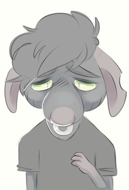 anthro clothed clothing ears_down eyebrows facial_piercing front_view fur glistening glistening_eyes green_eyes grey_body grey_clothing grey_eyebrows grey_fur grey_hair grey_shirt grey_t-shirt grey_topwear hair heart_symbol male narrowed_eyes nose_piercing nose_ring piercing pivoted_ears pupils ring_piercing sad septum_piercing septum_ring shirt short_hair slit_pupils solo t-shirt topwear princelykaden mammal murid murine rat rodent animated animated_gif half-length_portrait portrait short_playtime