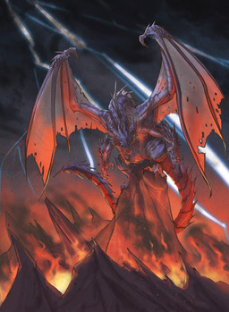 3_fingers 3_toes 6_horns anthro black_claws blue_body blue_horn blue_scales blue_tail claws ear_frill electricity featureless_crotch feet finger_claws fingers fire frill_(anatomy) horn light lightning long_tail male male_anthro membrane_(anatomy) membranous_wings mountain_range multi_horn no_pupils notched_wings nude_anthro nude_male open_mouth open_smile outside pink_tongue purple_body purple_scales scales sharp_teeth smile smoke solo storm tail tan_wings teeth toe_claws toes tongue white_eyes wing_claws wings michele_marchionne european_mythology mythology throne:_the_guardians_of_kalesh tyrant_(throne:_the_guardians_of_kalesh) dragon mythological_creature mythological_scalie scalie western_dragon winged_dragon 2019 absurd_res colored digital_drawing_(artwork) digital_media_(artwork) hi_res lighting procreate_(artwork) shaded