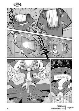 anal anal_penetration animal_genitalia animal_penis anus bodily_fluids cum cumshot echidna_penis ejaculation erection forest forest_background genital_fluids genitals internal internal_anal male male/male manga_style nature nature_background penetration penile penile_penetration penis penis_in_ass plant precum sex text tree codyf0xx sega sonic_the_hedgehog_(series) knuckles_the_echidna sonic_the_hedgehog echidna eulipotyphlan hedgehog mammal monotreme absurd_res comic english_text greyscale hi_res monochrome