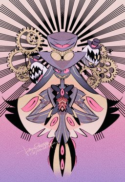 clothed clothing fangs group hat headgear headwear male multi_eye sharp_teeth teeth top_hat trio yasutak1192 hazbin_hotel hellaverse egg_boiz_(hazbin_hotel) sir_pentious'_hat sir_pentious_(hazbin_hotel) animate_inanimate demon reptile scalie snake absurd_res hi_res