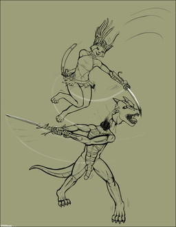 battle blood bodily_fluids breasts death decapitation dreadlocks duo eyewear female genitals goggles gore male male_death melee_weapon ninja nude penis piercing scabbard severed_body_part severed_head snuff sword tail warrior weapon emikochan mythology domestic_cat dragon felid feline felis mammal mythological_creature mythological_scalie scalie digital_drawing_(artwork) digital_media_(artwork) hi_res